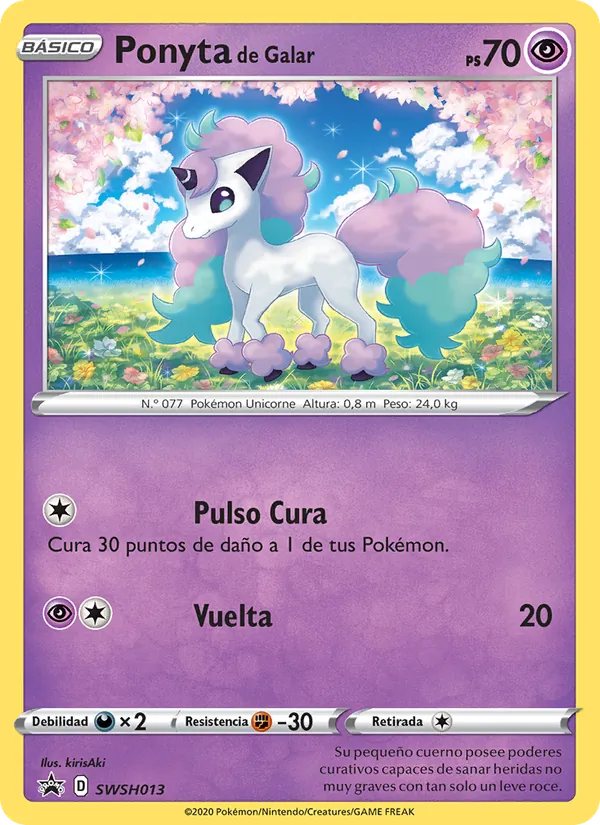 Ponyta de Galar (Cartas de promoción ESES #SWSH013/307)