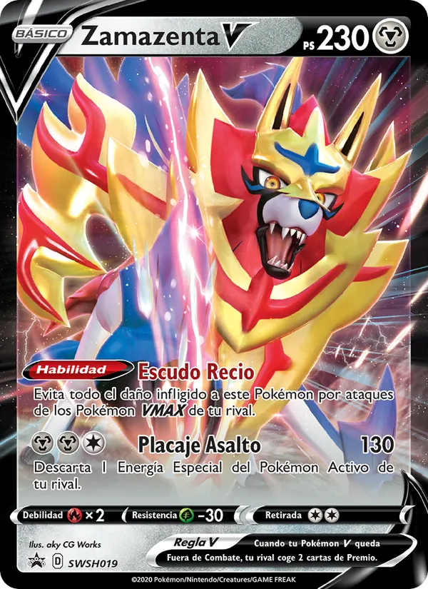 Zamazenta V (Cartas de promoción ESES #SWSH019/307)