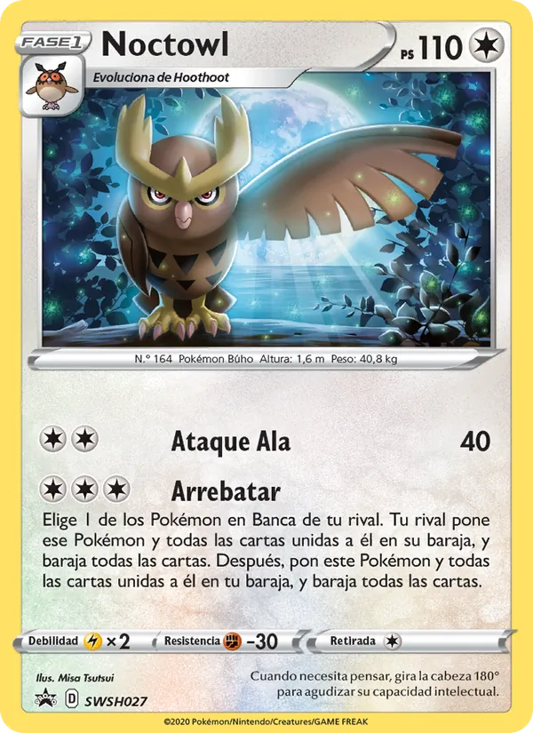 Noctowl (Cartas de promoción ESES #SWSH027/307)