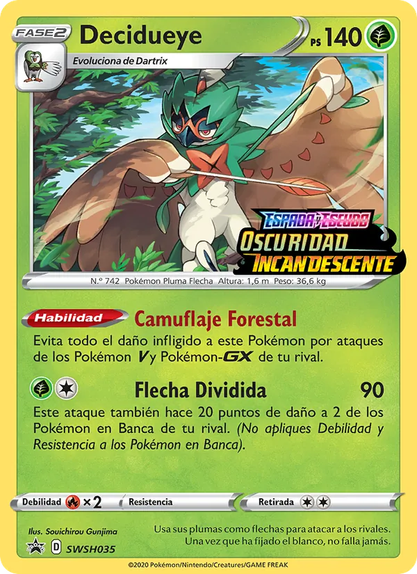 Decidueye (Cartas de promoción ESES #SWSH035/307)