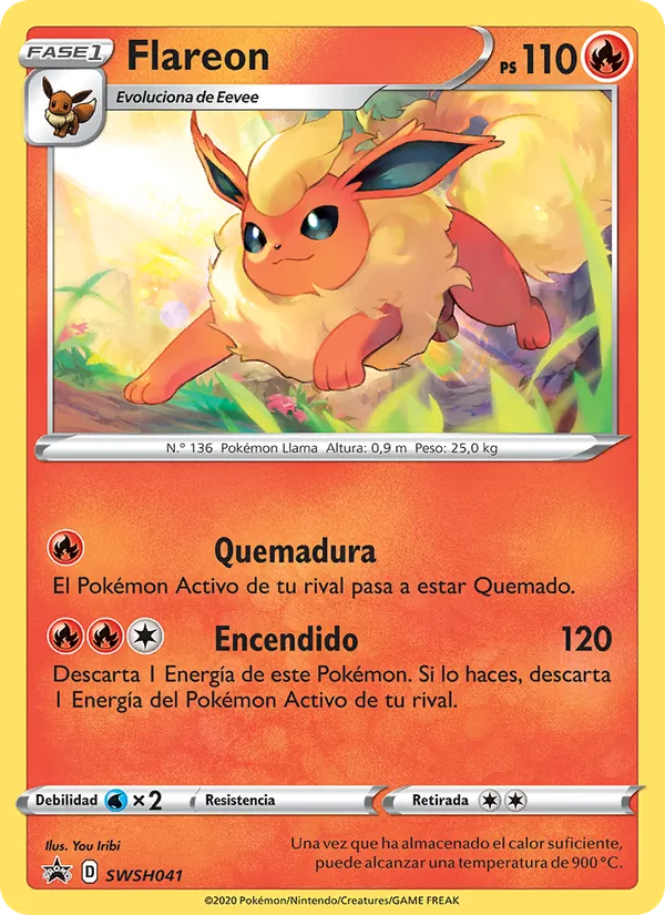 Flareon (Cartas de promoción ESES #SWSH041/307)