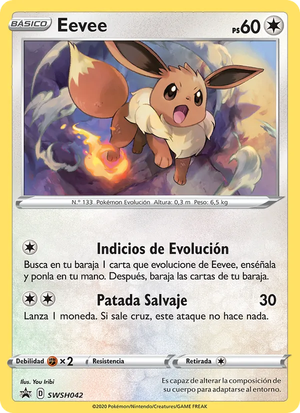 Eevee (Cartas de promoción ESES #SWSH042/307)