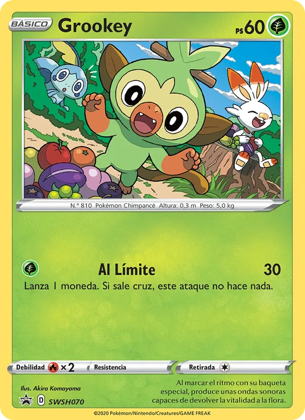 Grookey (Cartas de promoción ESES #SWSH070/307)