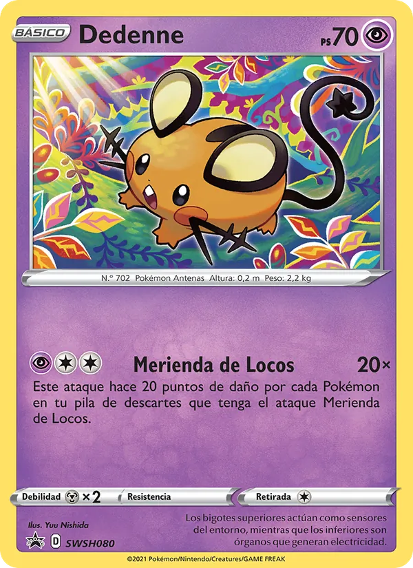 Dedenne (Cartas de promoción ESES #SWSH080/307)
