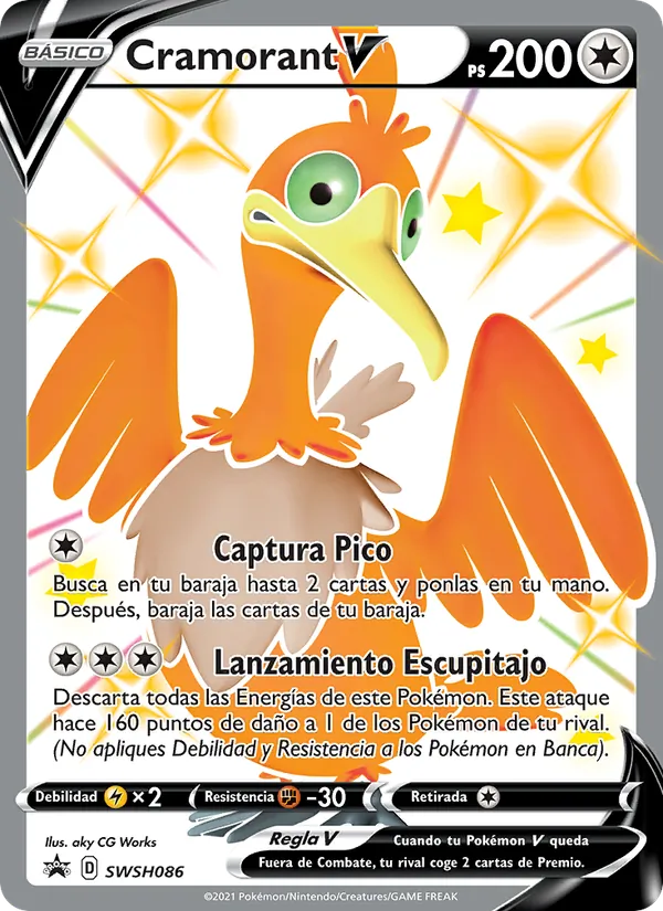 Cramorant V (Cartas de promoción ESES #SWSH086/307)