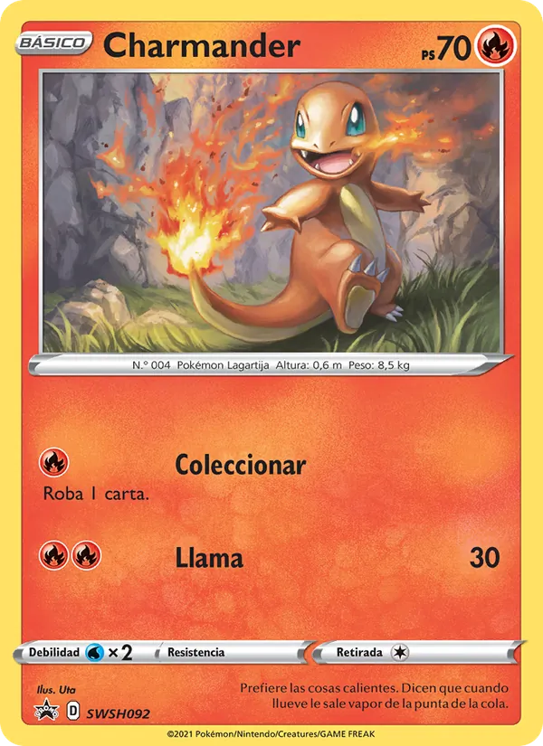Charmander (Cartas de promoción ESES #SWSH092/307)