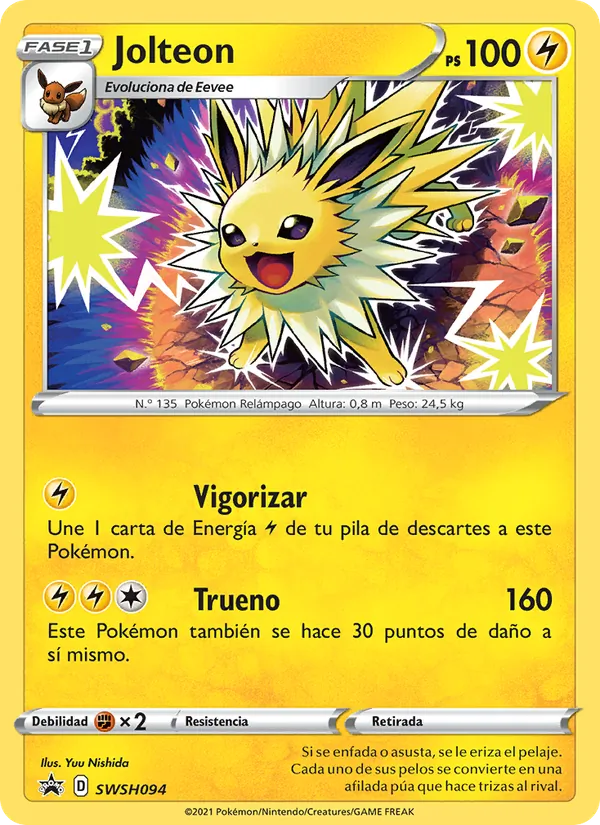 Jolteon (Cartas de promoción ESES #SWSH094/307)