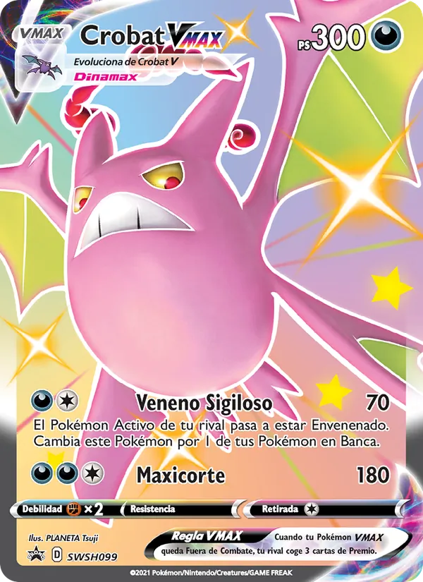 Crobat VMAX (Cartas de promoción ESES #SWSH099/307)