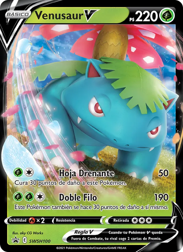 Venusaur V (SWSH Black Star Promos #SWSH100/307)