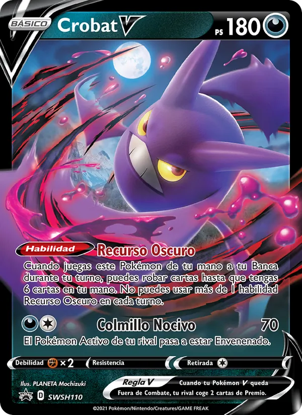 Crobat V (SWSH Black Star Promos #SWSH110/307)