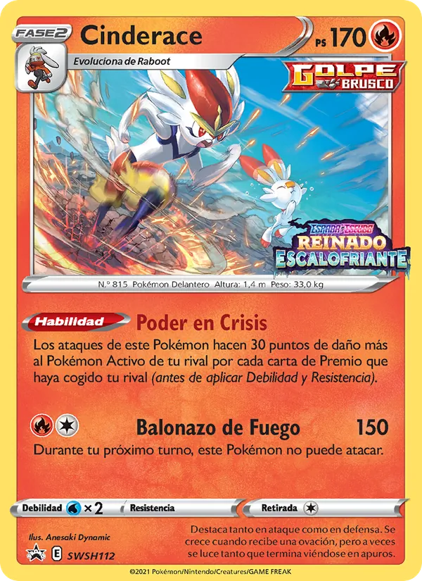 Cinderace (SWSH Black Star Promos #SWSH112/307)