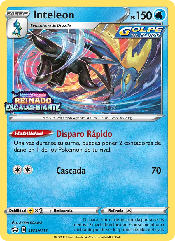 Inteleon (Cartas de promoción ESES #SWSH113/307)
