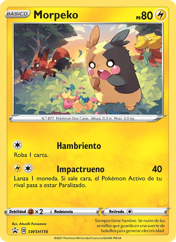 Morpeko (SWSH Black Star Promos #SWSH116/307)
