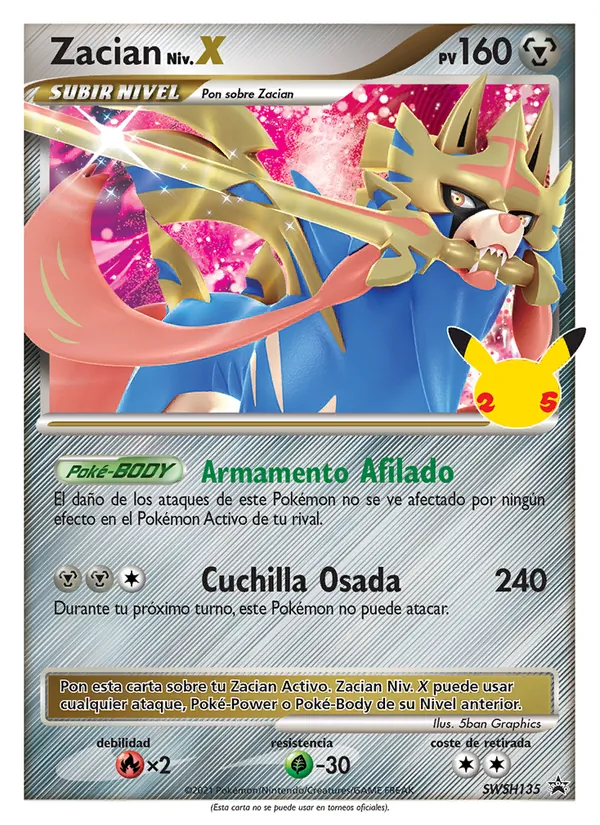 Zacian (SWSH Black Star Promos #SWSH135/307)