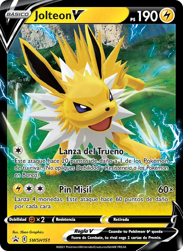 Jolteon V (SWSH Black Star Promos #SWSH151/307)