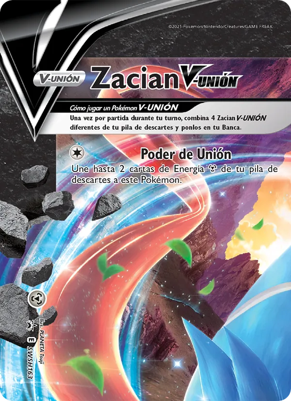 Zacian V-UNIÓN (Cartas de promoción ESES #SWSH163/307)