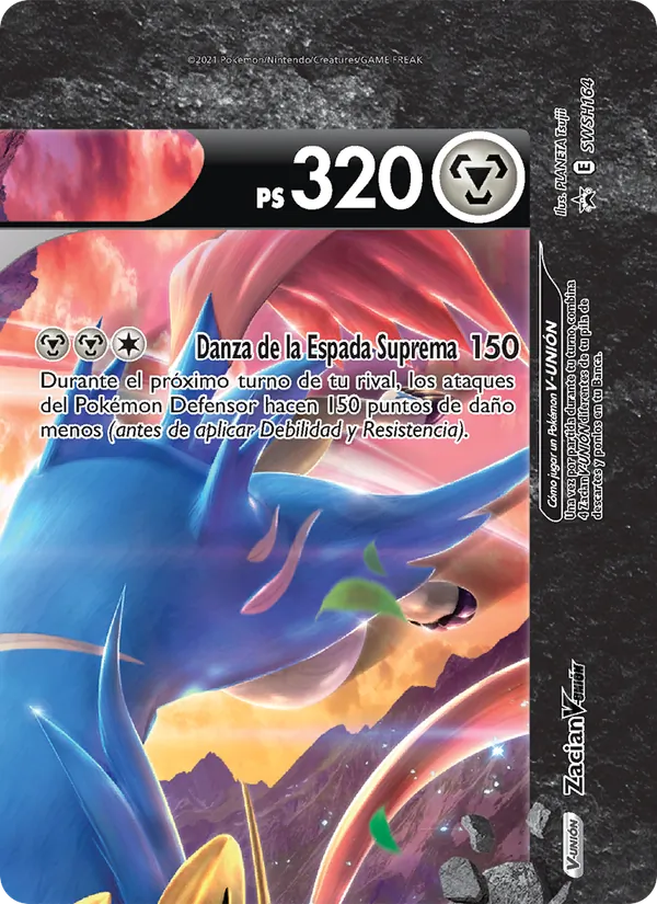 Zacian V-UNIÓN (Cartas de promoción ESES #SWSH164/307)