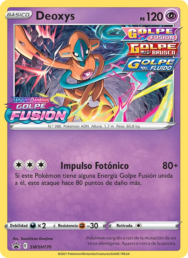 Deoxys (Cartas de promoción ESES #SWSH170/307)