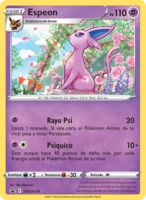 Espeon (Cartas de promoción ESES #SWSH174/307)