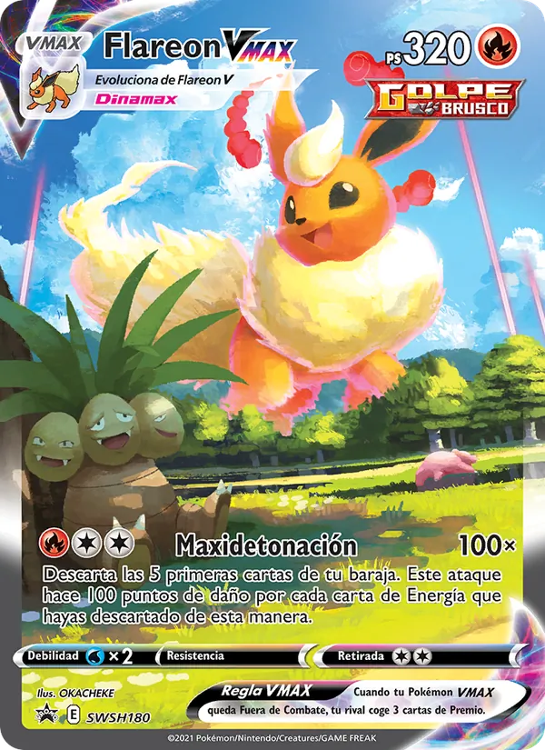 Flareon VMAX (SWSH Black Star Promos #SWSH180/307)