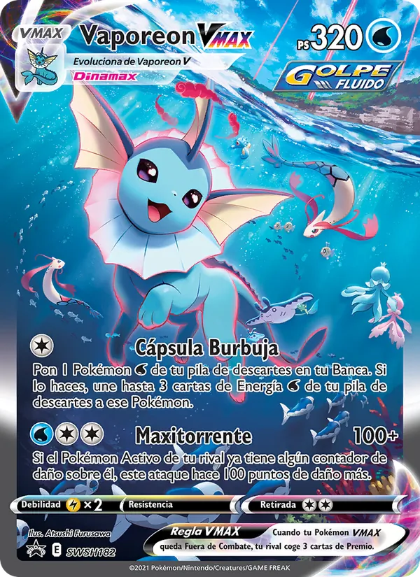 Vaporeon VMAX (SWSH Black Star Promos #SWSH182/307)