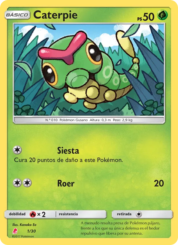Caterpie (Kit de Entrenador Sol y Luna (Lycanroc) #1/30)