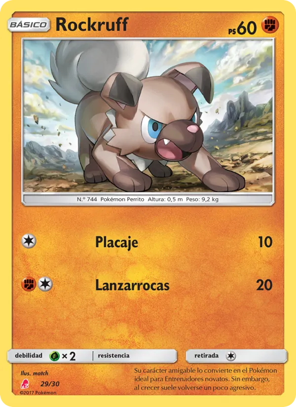 Rockruff (Kit de Entrenador Sol y Luna (Lycanroc) #29/30)