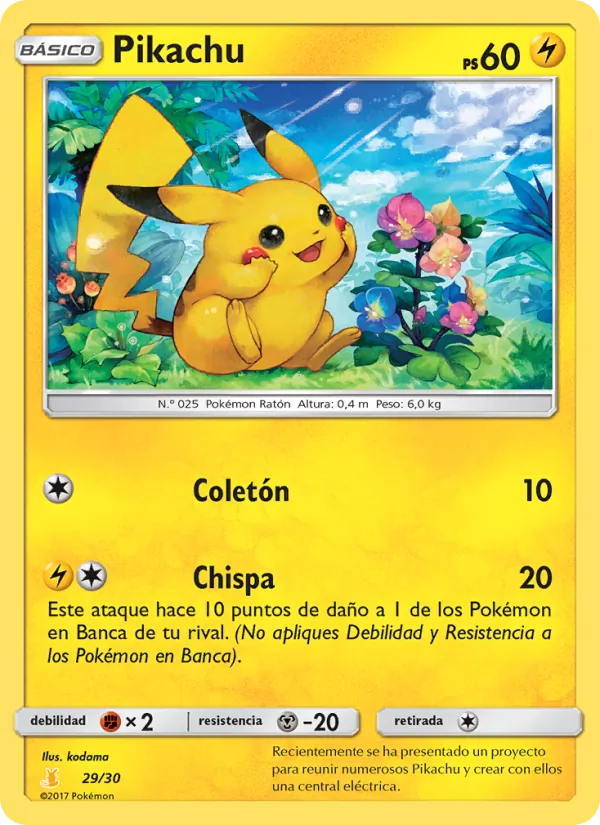 Pikachu (Kit de Entrenador Sol y Luna (Raichu de Alola) #29/30)