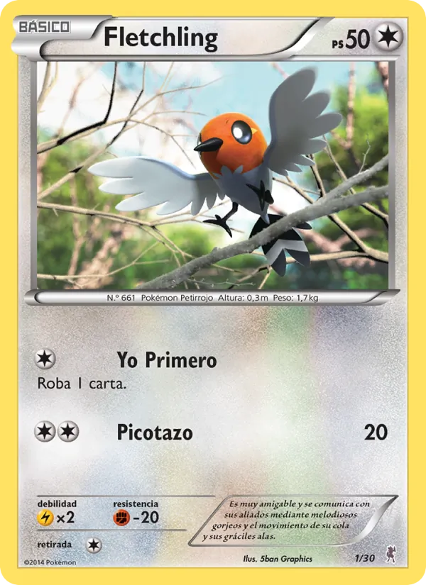 Fletchling (XY trainer Kit (Bisharp) #1/30)