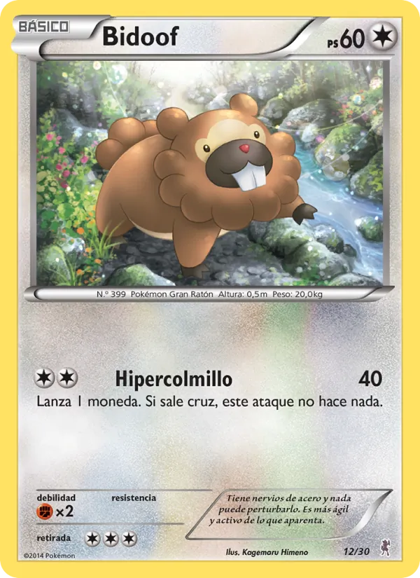Bidoof (Kit de Entrenador XY (Bisharp) #12/30)