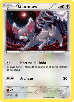Glameow (Kit de Entrenador XY (Pikachu Enmascarada) #27/30)