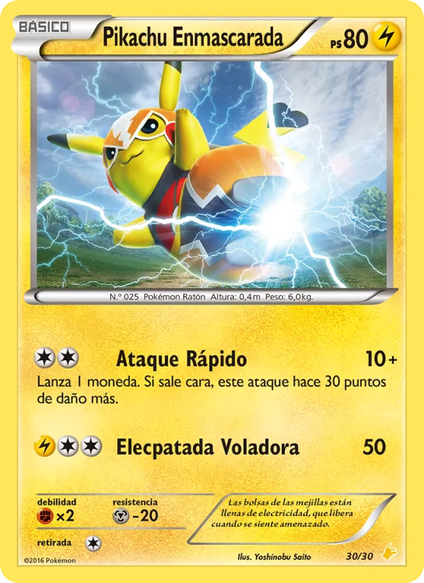 Pikachu Enmascarada (Kit de Entrenador XY (Pikachu Enmascarada) #30/30)