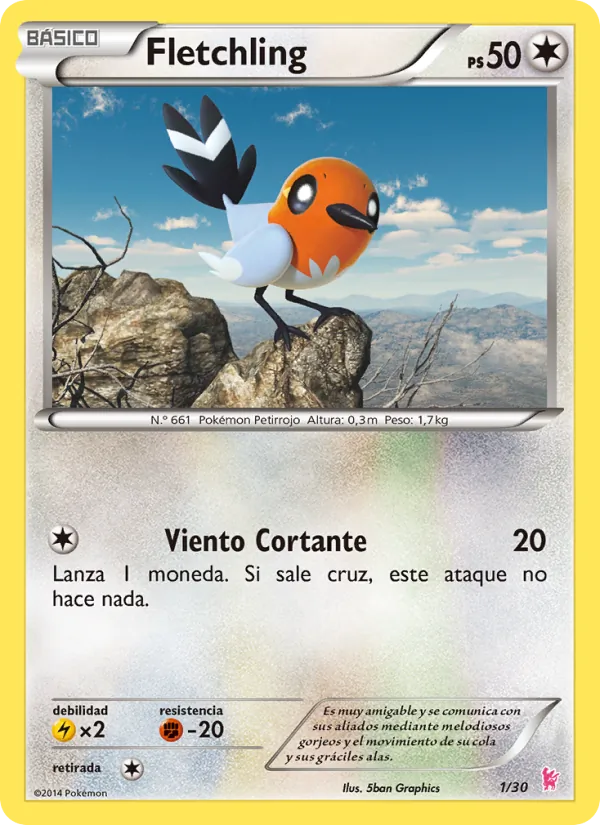 Fletchling (Kit de Entrenador XY (Pikachu Enmascarada) #1/30)