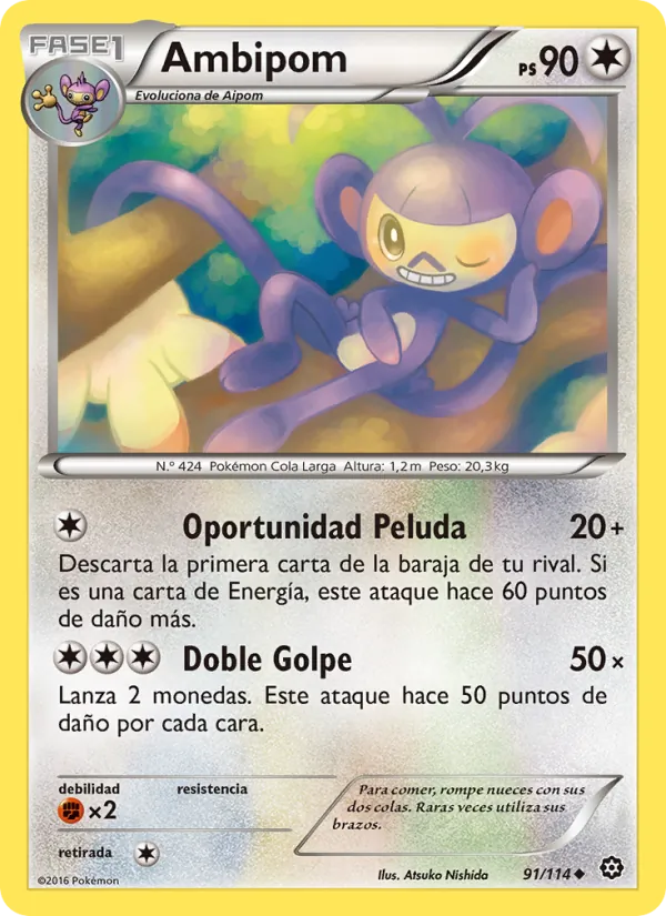 Ambipom (Steam Siege #91/114)