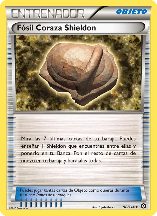 Fósil Coraza Shieldon (Steam Siege #98/114)