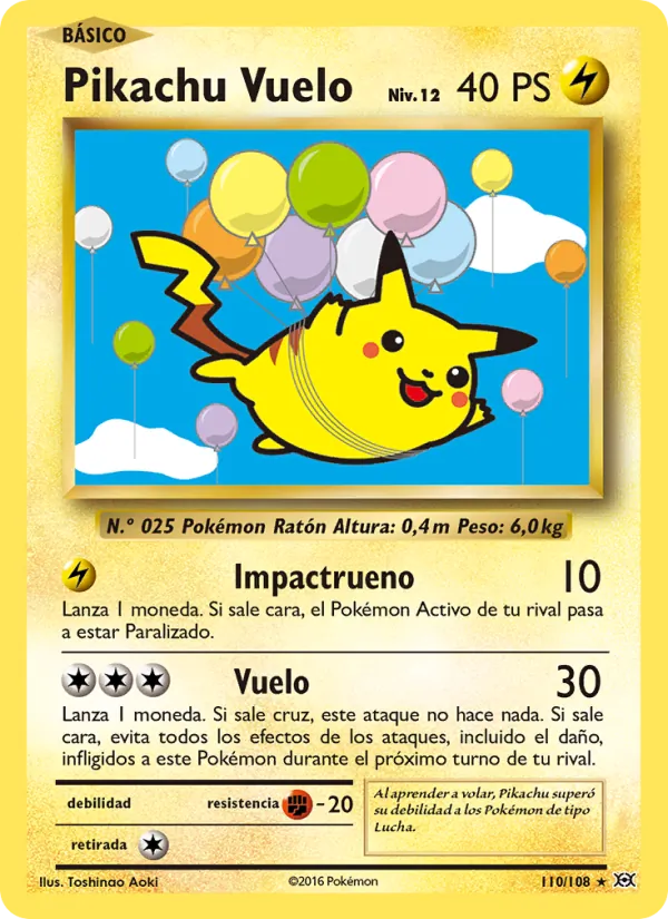Pikachu Vuelo (Evoluciones #110/108)