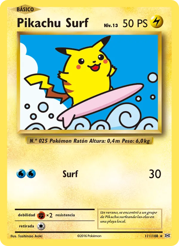 Pikachu Surf (Evoluciones #111/108)