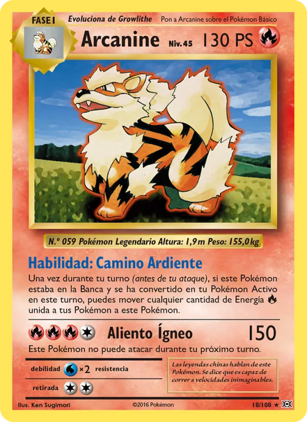 Arcanine (Evolutions #18/108)