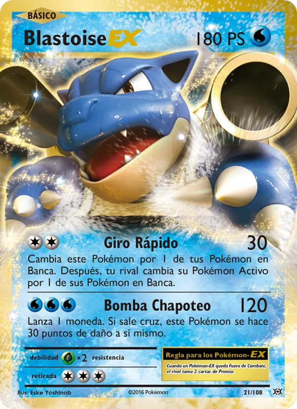 Blastoise EX (Evoluciones #21/108)