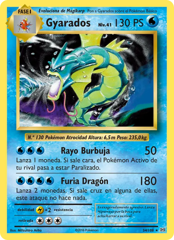 Gyarados (Evoluciones #34/108)