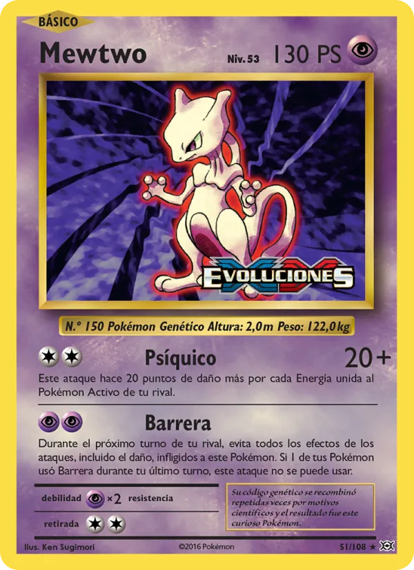 Mewtwo (Evoluciones #51/108)