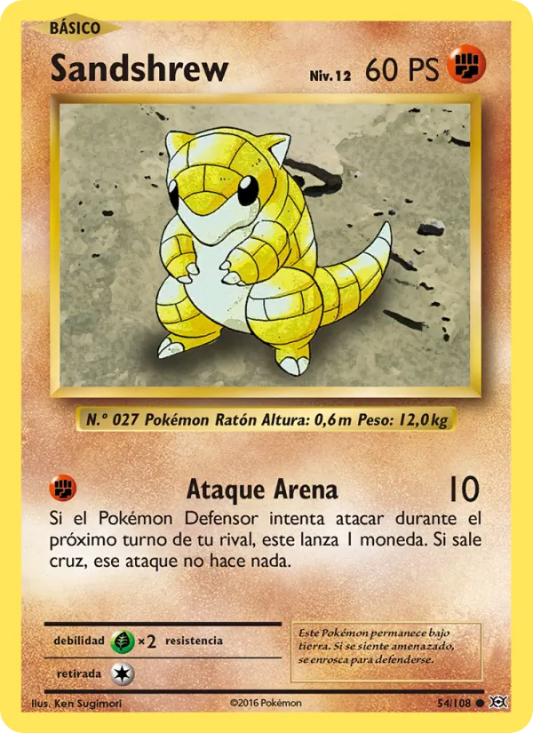 Sandshrew (Evoluciones #54/108)
