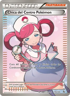 Chica del Centro Pokémon (Destellos de Fuego #105/106)