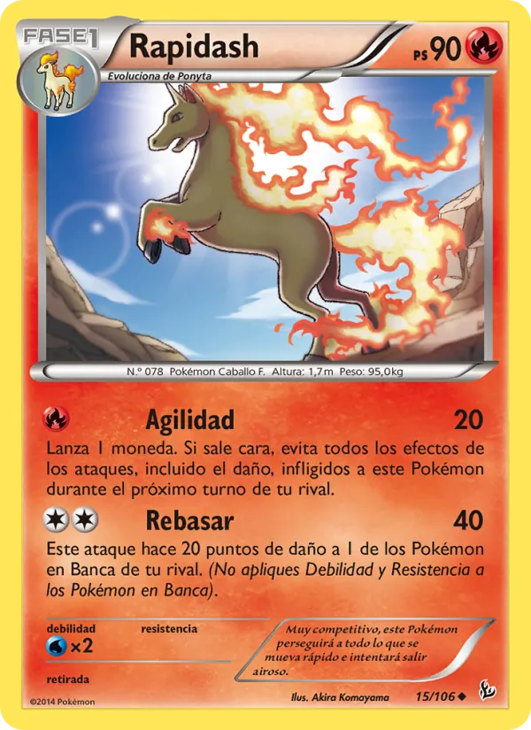 Rapidash (Destellos de Fuego #15/106)