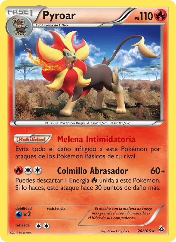 Pyroar (Destellos de Fuego #20/106)