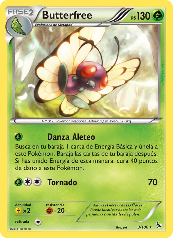 Butterfree (Destellos de Fuego #3/106)