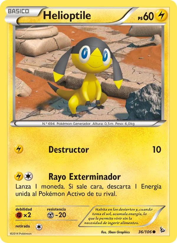 Helioptile (Destellos de Fuego #36/106)