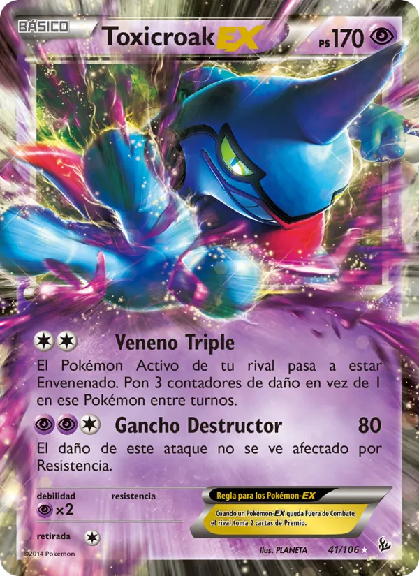 Toxicroak EX (Destellos de Fuego #41/106)