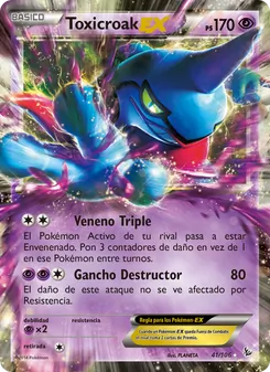 Toxicroak EX (Destellos de Fuego #41/106)