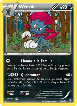Weavile (Destellos de Fuego #52/106)